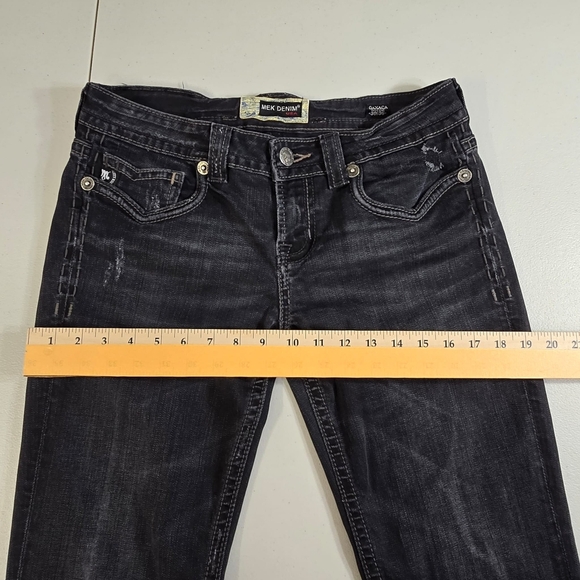 Mek Denim USA Jeans Women's 30x36(34) Oaxaca Boot Cut Flap Pocket - Picture 10 of 16